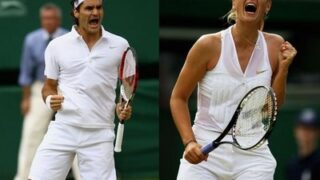 Roger Federer and Maria Sharapova
