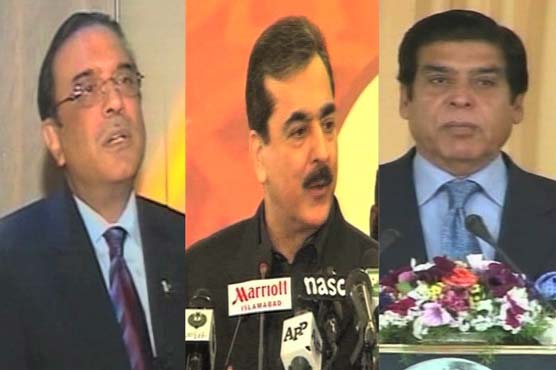 وزیراعظم پرویزاشرف ، گیلانی کو ایوان صدر لے گئے