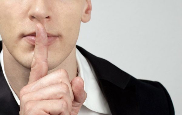 keep quiet