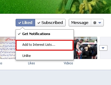 Add to Interest List