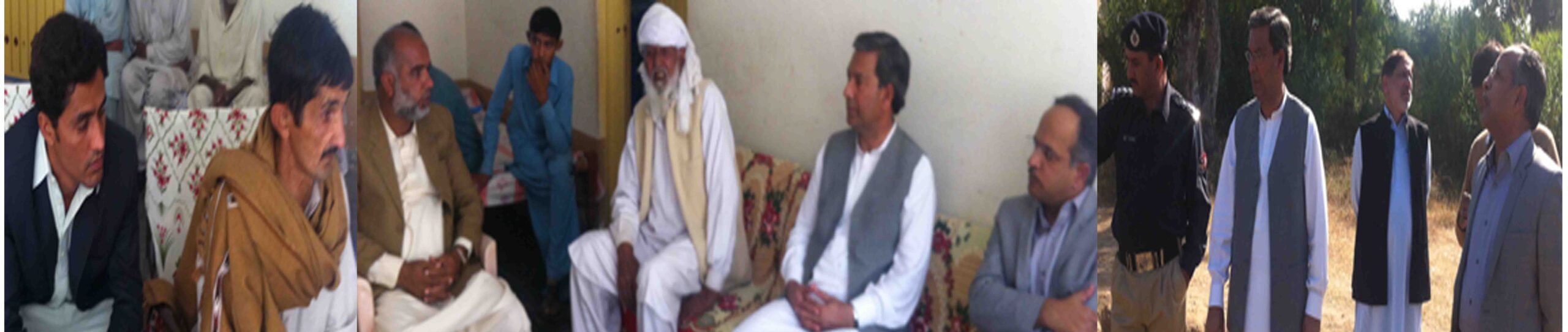 چودھری منیر حسین بجلی کا کرنٹ لگنے سے جاں بحق ہونے والے محمد صدیق کے ورثاء سے ملاقات کرتے ہوئے