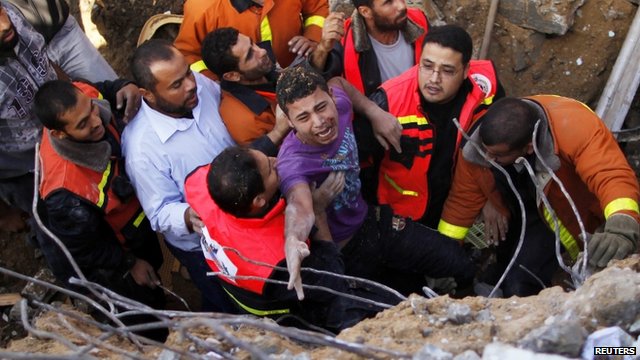 اسرائیلی حملوں کا ساتواں روز ، 110 فلسطینی شہید