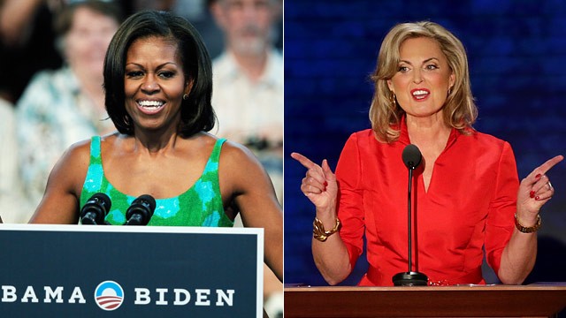 Mitt Romney Obama Wifes