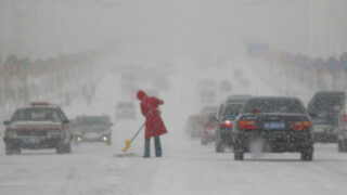 China Snow Falling