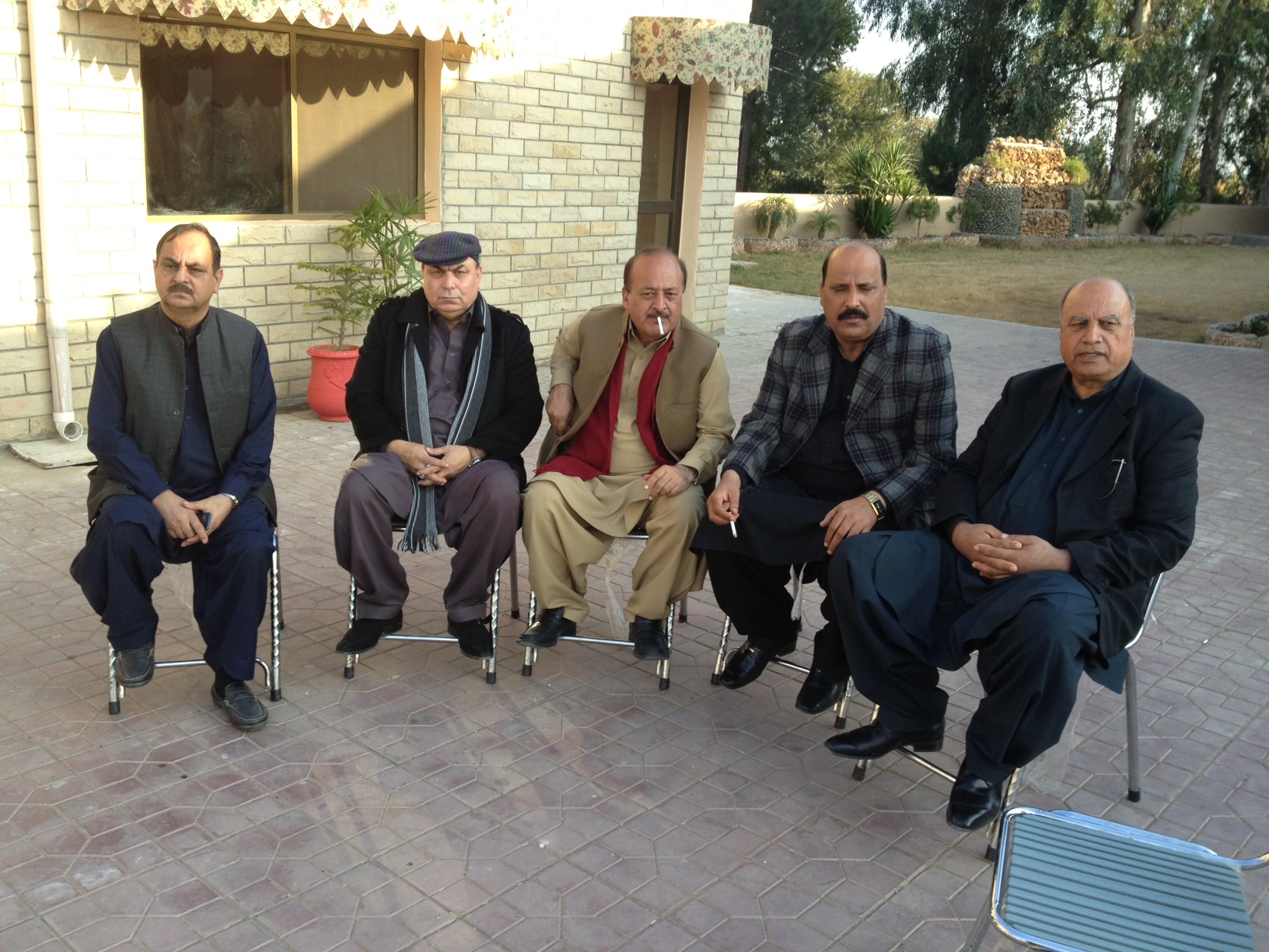 Javed Akhtar Butt Chaudhry Riaz Dinner