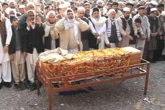 بشیر بلور کے پرسنل سیکرٹری کی نماز جنازہ ادا ، خود کش حملے کا مقدمہ درج کر لیا گیا