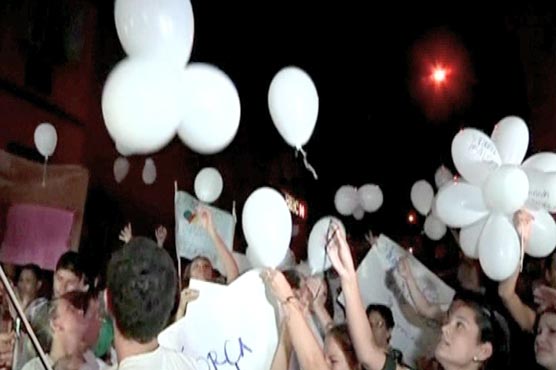 برازیل :آتشزدگی سے ہلاک ہونے والوں کی یاد میں ریلی