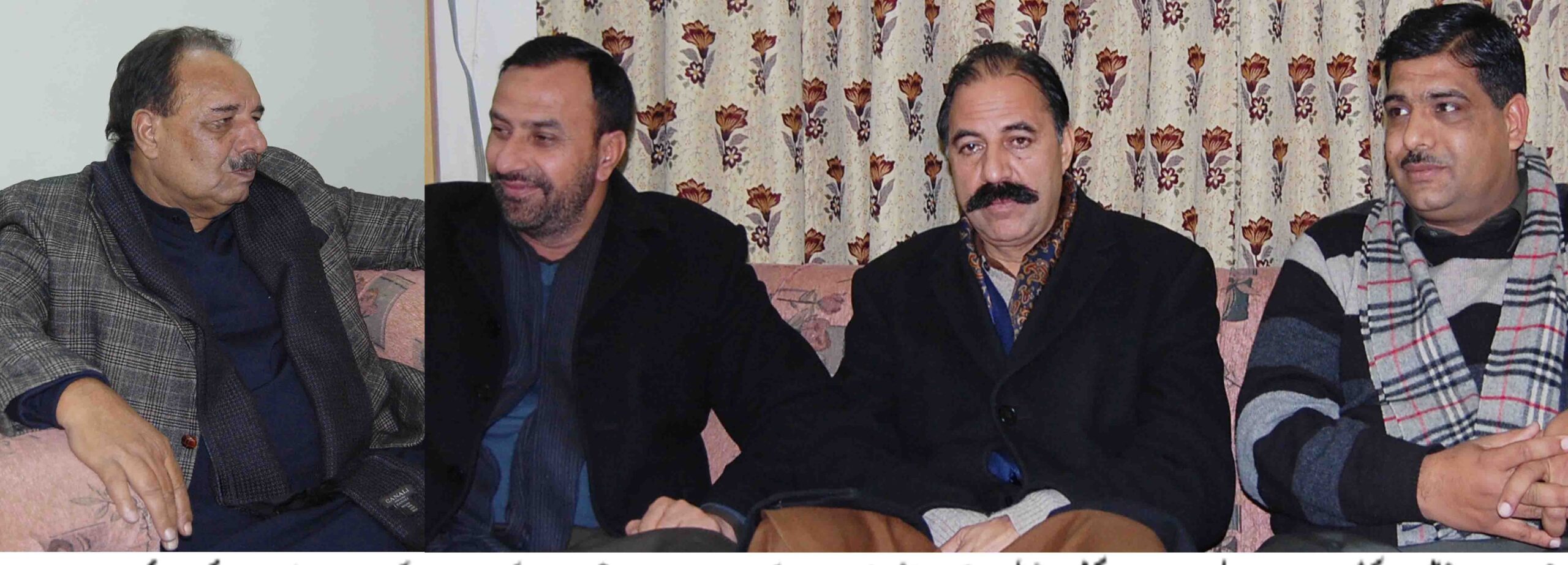 چودھری عبدالمجید سے جموں و کشمیر جرنلسٹس آرگنائزیشن کے چیف آرگنائزر چودھری خالد حسین ایڈووکیٹ ملاقات کرتے ہوئے