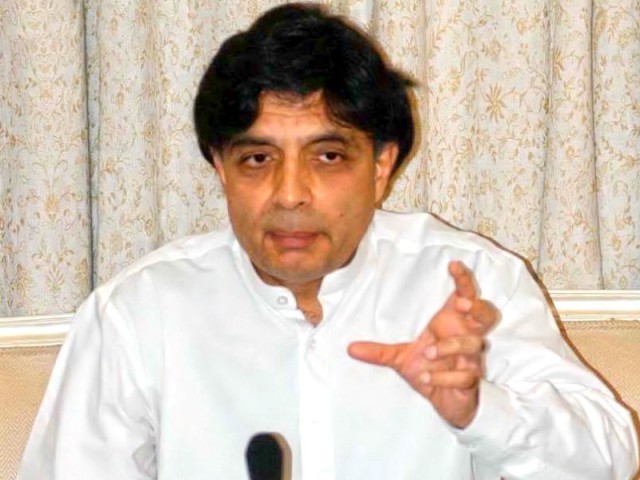 چودھری نثار نے نگران سیٹ اپ کیلئے جماعت اسلامی سے نام مانگ لیے