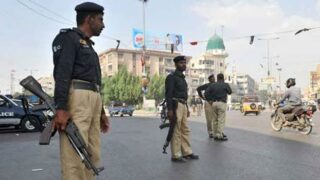 Karachi Police Firing