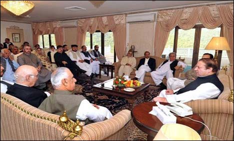 مسلم لیگ ن کا مشاورتی اجلاس ، لانگ مارچ کے بعد کی صورتحال پر غور