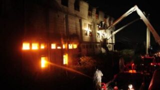 Army Building Fire In Karachi
