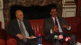 Ghalib Iqbal Talking to Media