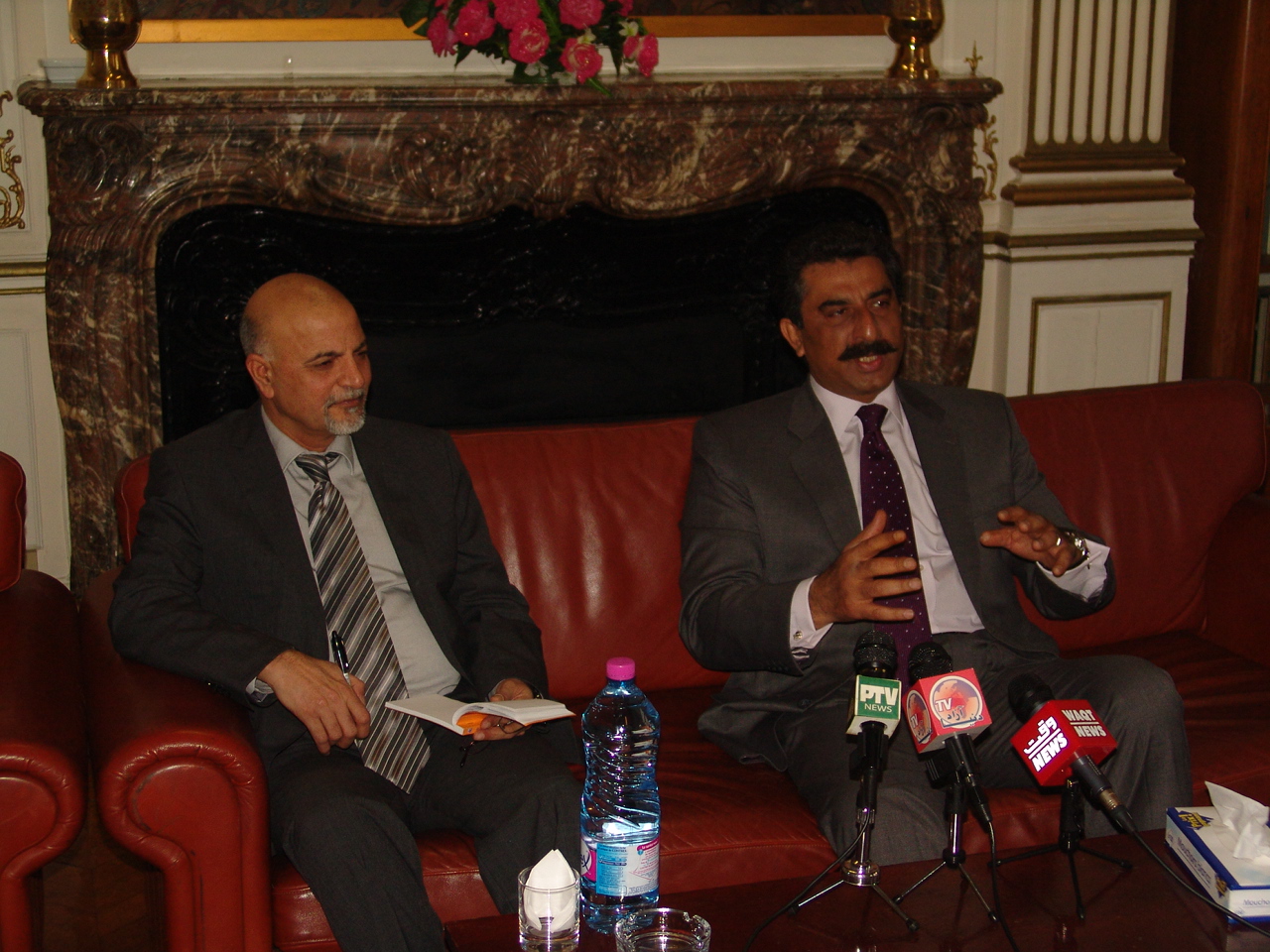 Ghalib Iqbal Talking to Media