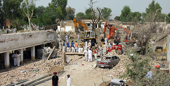لکی مروت : پرائمری اسکول کو بارودی مواد سے تباہ کردیا گیا