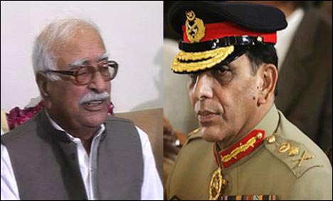 نگراں وزیراعظم میر ہزار خان کھوسو سے آرمی چیف جنرل کیانی کی ملاقات
