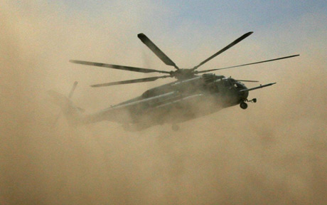 Nato Helicopter Fire