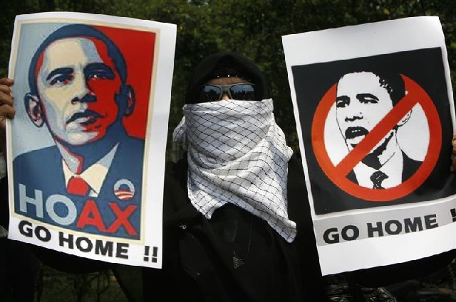 امریکی صدر اوباما کی اردن آمدکے خلاف سینکڑوں افراد کا مظاہرہ