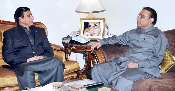 صدرزرداری سے وزیراعظم راجہ پرویزاشرف کی ملاقات