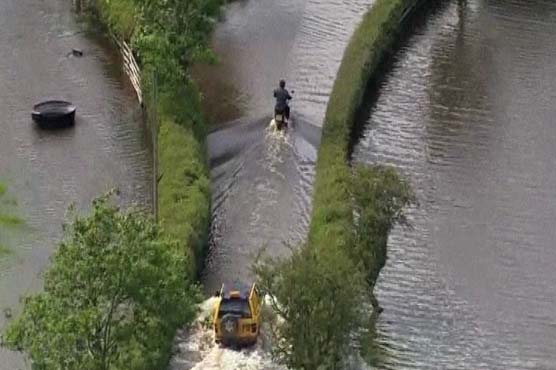 امریکا : ٹیکساس میں موسلا دھار بارشیں، نشیبی علاقے زیر آب