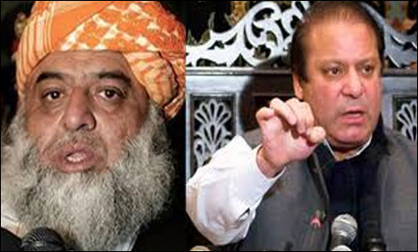فضل الرحمان کا نوازشریف کو فون حکومت سازی پر تبادلہ خیال