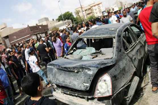 لیبیا،کار بم دھماکے کے دوران 15افراد ہلاک ،30 سے زائد زخمی