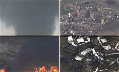 امریکی ریاست اوکلاہوما میں طوفان سے تباہی، 51افراد ہلاک، درجنوں زخمی