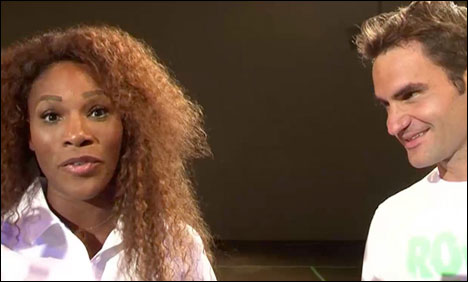 فرینچ اوپن ٹینس میں روجر فیڈر اورسرینا ولیمز نے اپنے اپنے میچز جیت لئے