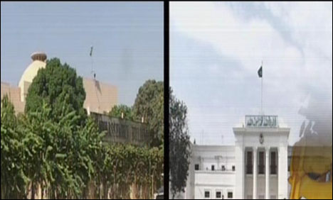 سندھ اور خیبر پختونخوا اسمبلی کے ارکان آج حلف اٹھائیں گے