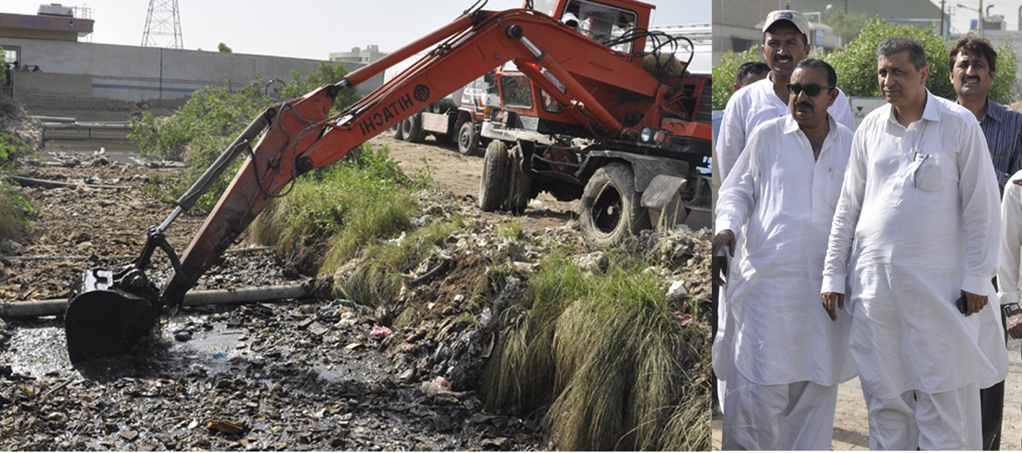 فوکل پرسن کورنگی زون طارق مغل نے یوسی 01 بلال کالونی میں نالوں کی صفائی کے کام کا معائنہ کیا