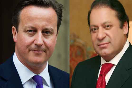 وزیراعظم نواز شریف سے برطانوی ہم منصب کی ملاقات