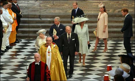 ملکہ برطانیہ کی تاج پوشی کے 60 برس مکمل ہونے پر خصوصی تقریب