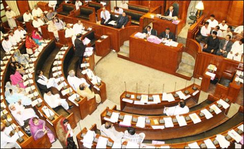 ایم کیو ایم اور پیپلزپارٹی کے ارکان کے درمیان تلخ کلامی