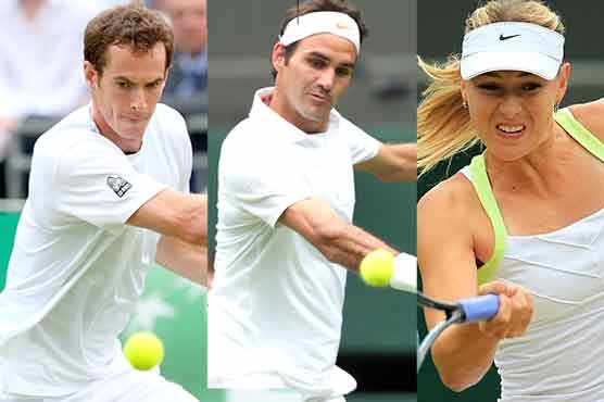 ومبلڈن ٹینس : روجر فیڈرر، مرے اور شراپووا دو سرے رانڈ میں