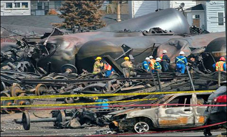 کینیڈا میں ٹرین حادثہ کے مقام پر عام افراد کو جانے کی اجازت دے دی گئی