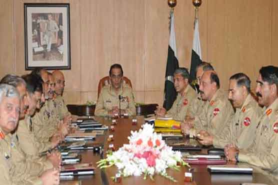 کور کمانڈرز اجلاس، ملک کی سیکیورٹی صورتحال کا جائزہ لیا گیا