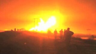 In gas pipeline explosion
