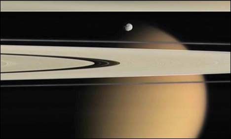 امریکی خلائی جہاز کاسینی کی زحل سے دنیا کی تصویر
