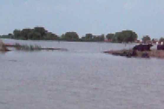 مظفرگڑھ : علی پور میں بند ٹوٹنے سے کئی دیہاتوں میں پانی داخل