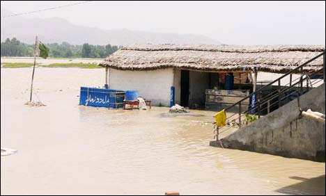دریائے کابل میں ورسک اور نوشہرہ کے مقام پر نچلے درجے کا سیلاب