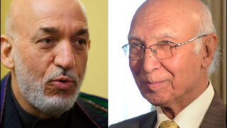Sartaj Aziz - Hamid Karzai