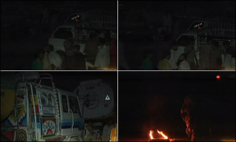 اسٹیل ملز موڑ پر بجلی کی بندش کیخلاف اسٹیل ملز ملازمین کا احتجاج