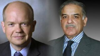 William Hague, Shahbaz Sharif
