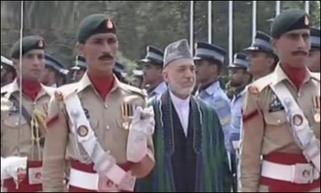 افغان صدر کو ایوان وزیراعظم ہاوس آمد پر گارڑ آف آنر پیش کیا گیا