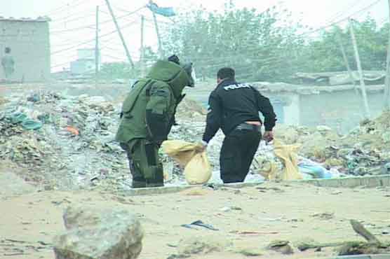 کراچی میں 12 کلو وزنی بم کو ناکارہ بنا دیا گیا