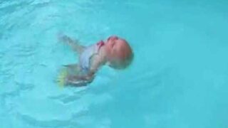 Girl swimmer