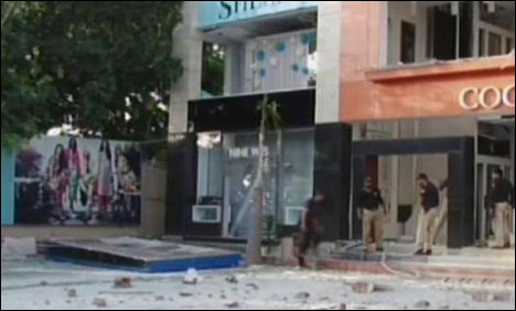 لاہور، شاپنگ مال دھماکے سے ریستوران تباہ ، 8 دکانوں کو نقصان