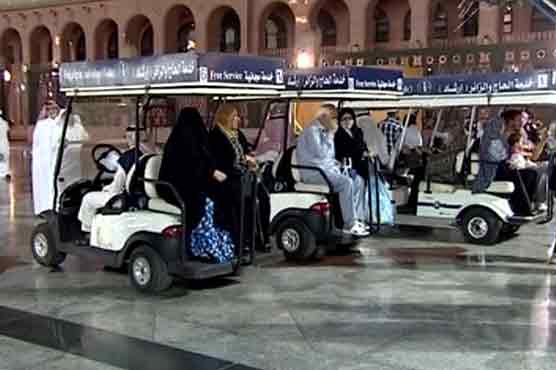 حرمین الشریفین میں بزرگوں کیلئے مفت کار سروس