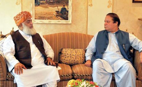 وزیراعظم نواز شریف سے مولانا فضل الرحمان کی ملاقات