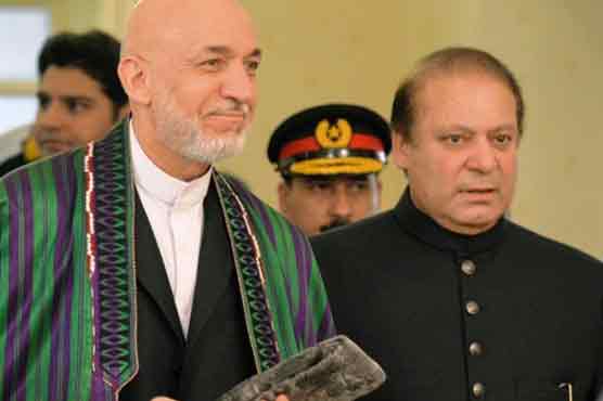 وزیر اعظم نواز شریف سے حامد کرزئی کی ملاقات، دہشت گردی کیخلاف تعاون پر غور